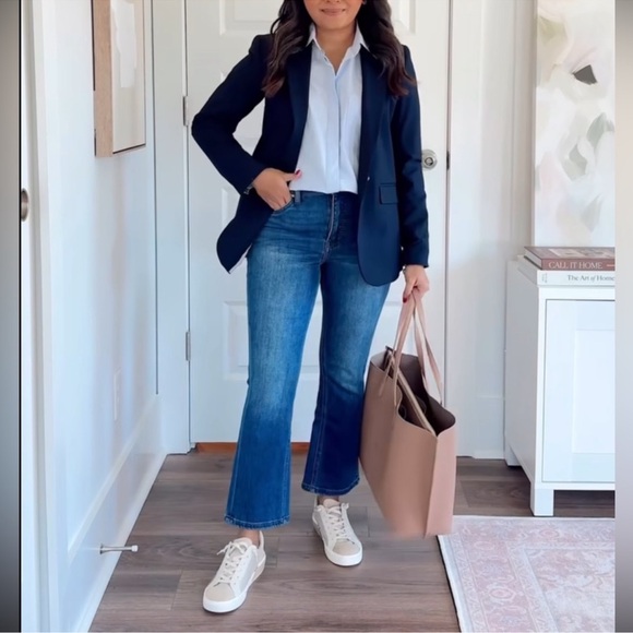 NWOT Quince Italian Leather Triple Compartment Shopper Tote in Cappuccino Tan - Picture 3 of 6